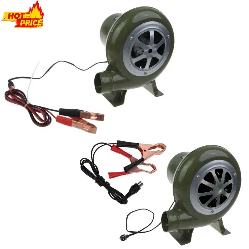 12 فولت شواء مروحة كهربائية الفحم مدخنة كاتب حداد تشكيل منفاخ شواء المشجعين
