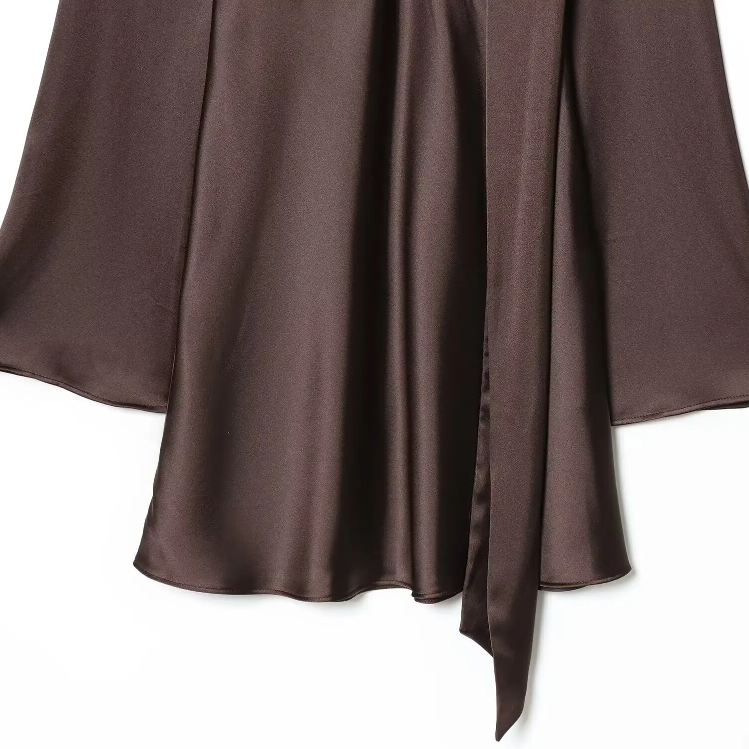 Faionable الحرير يشعر وشاح الدكتور المرأة Faion تصميم الخريف جديد Sle طويل Sve سليم صالح أنبوب مستقيم الدكتور