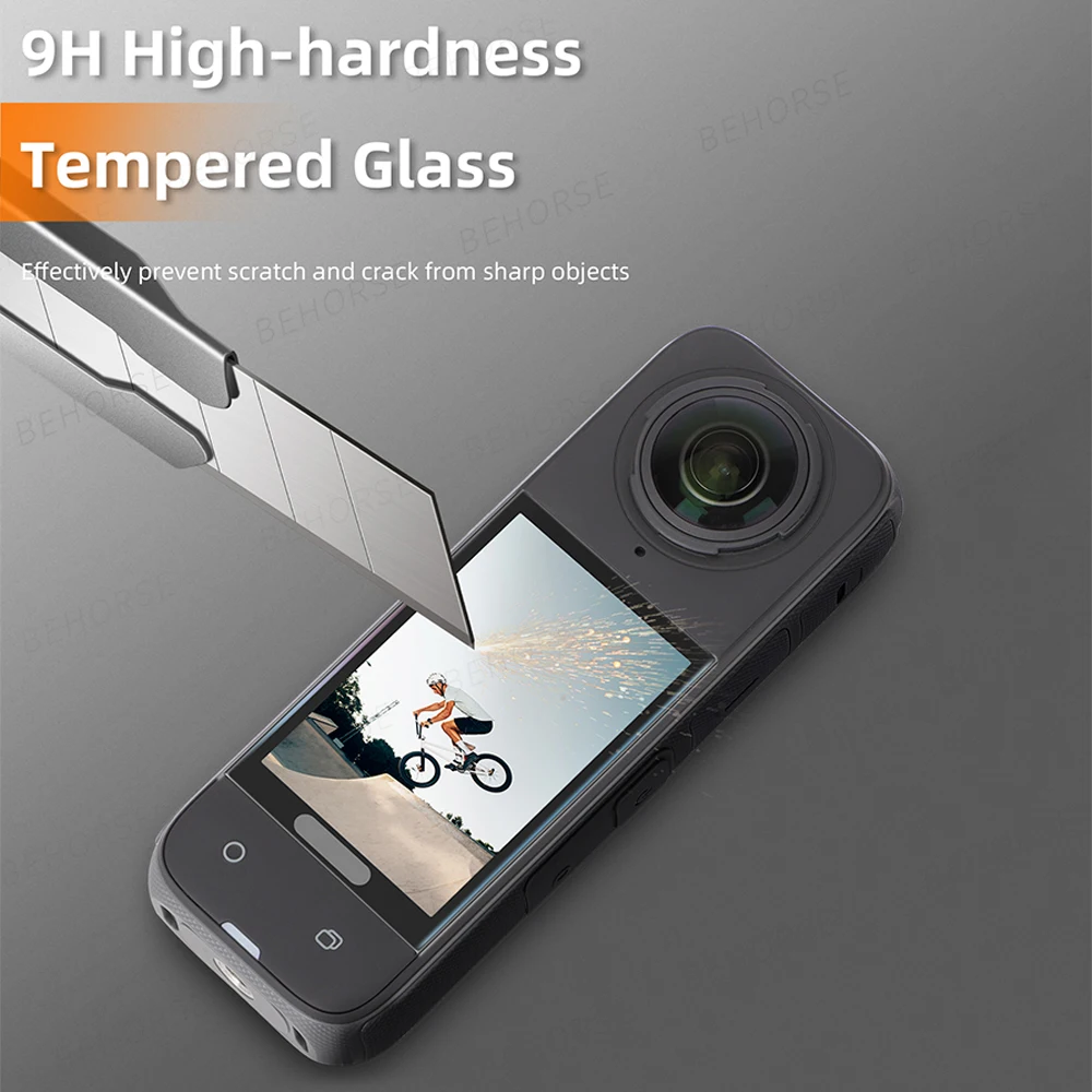 3D Gebogene Gehärtetem Glas Film Für Insta360 X5 Anti-scratch HD Screen Protector Film Für Insta360 X4 Sport Kamera Zubehör