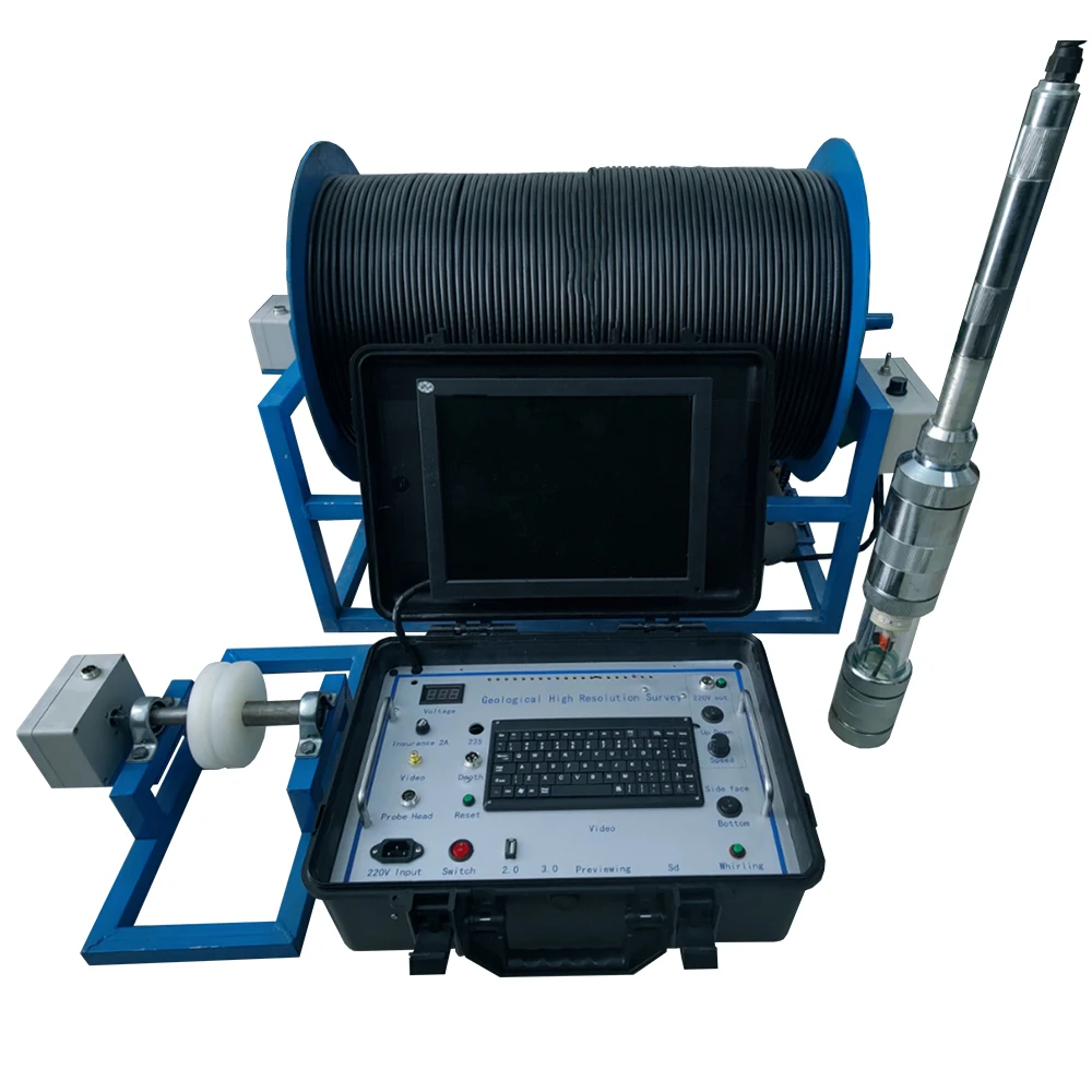 Deep Inspection Industrial Rotation 300m Ptz Cctv for Wells Borewel Underwater Borehole Camera