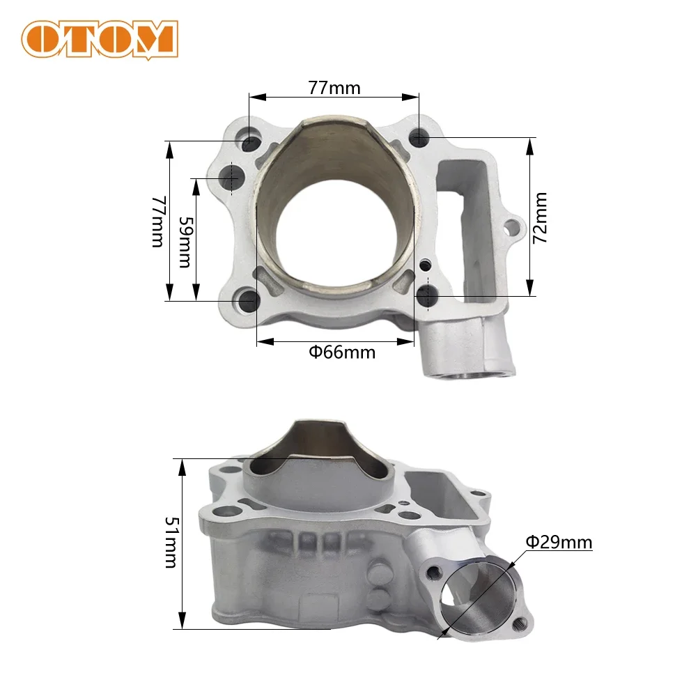 Motorcycle 66mm Air Cylinder Block For HONDA  CRF150R 2007-2023 12100-KSE-670 Engine Off-road Pit Dirt Bikes Accessories Parts