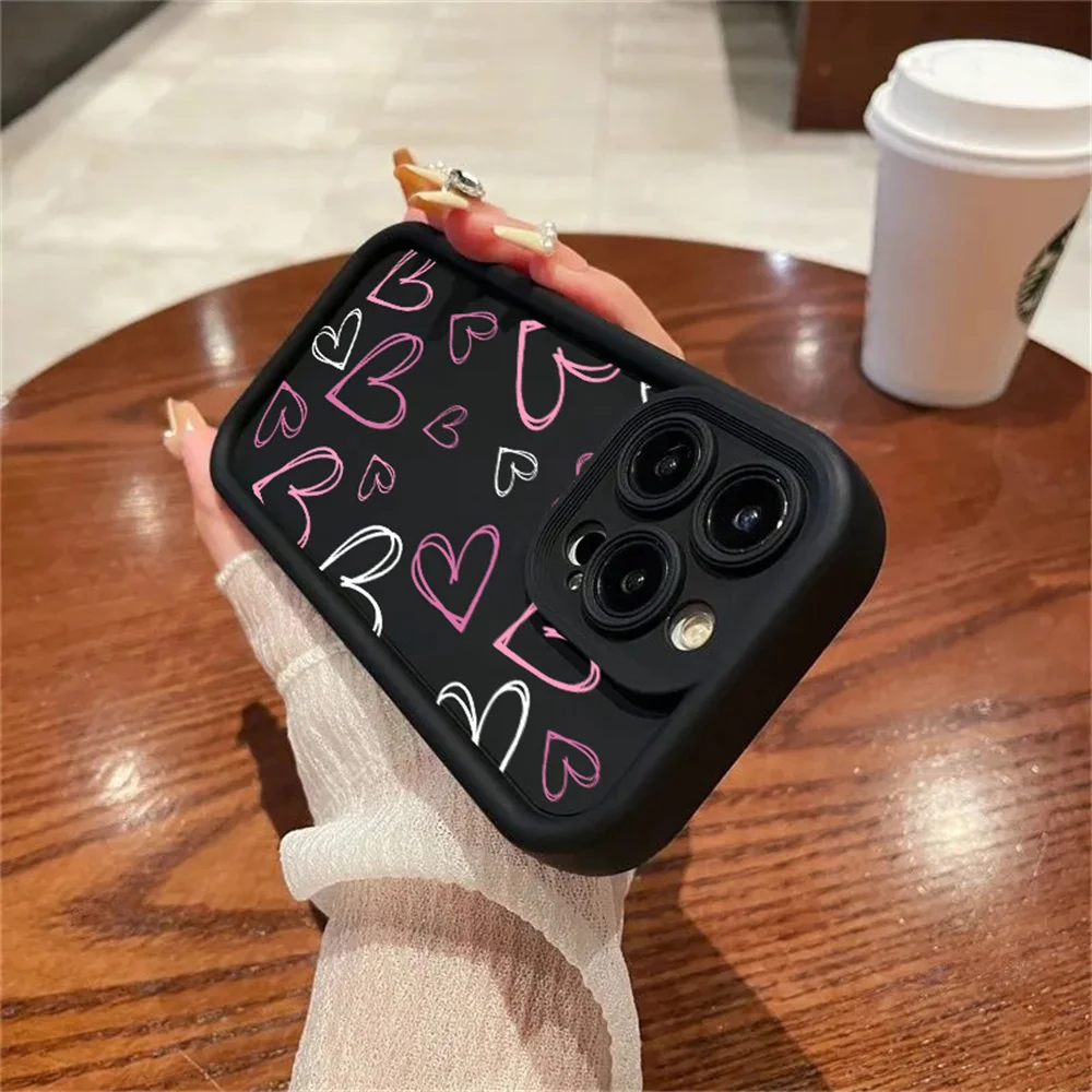 لطيف Y2K الحب القلب قضية الهاتف ل Xiaomi Redmi ملاحظة 14 13 12 برو زائد 11 12S 11S Redmi 15C 15 14C 13C 12C 10C A5 غطاء سيليكون #2