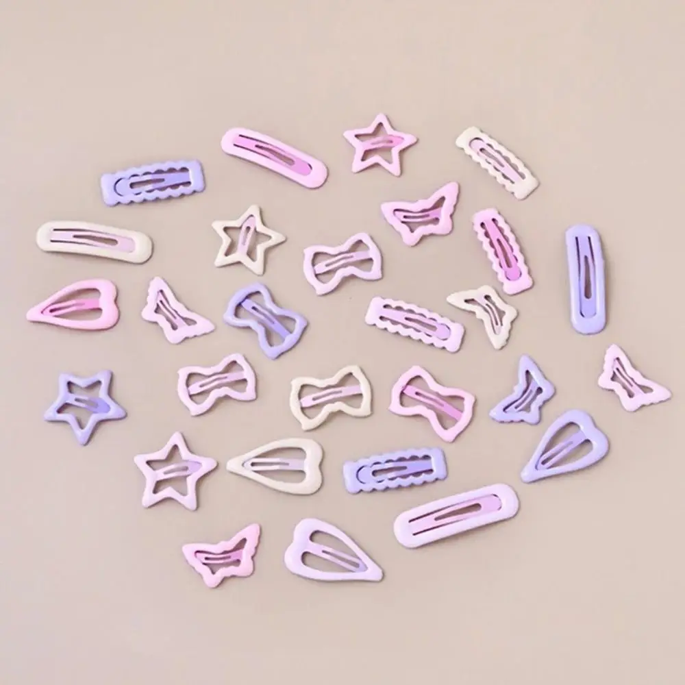 10/30/50100PCS Candy Color Hair Clips Assorted Shapes Hair Accessories Kids Hair Clips Mini Hair Barrettes Girls Hair Styling
