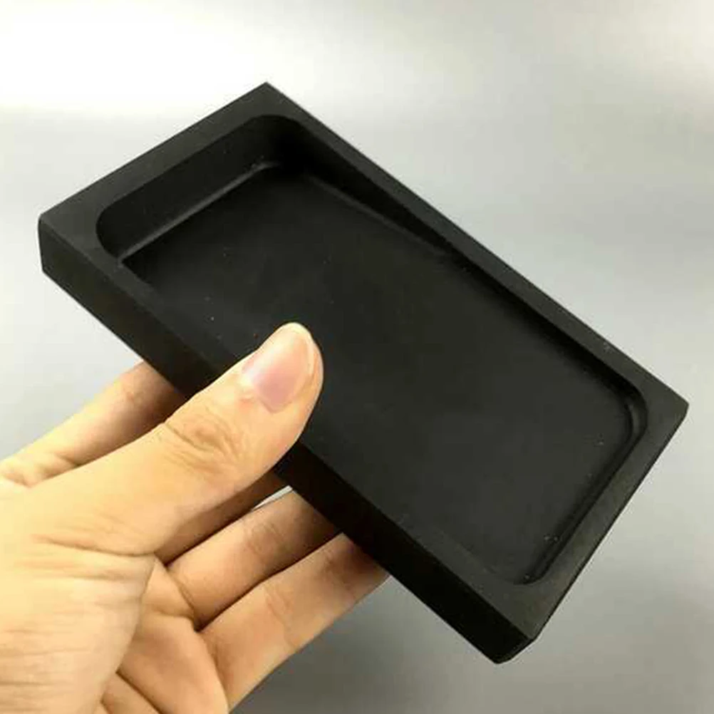 

1 Set Rectangular Inkstone With Stick Traditional Calligraphy Painting Tool Creative Ink Plate For Oriental Writing Drawing