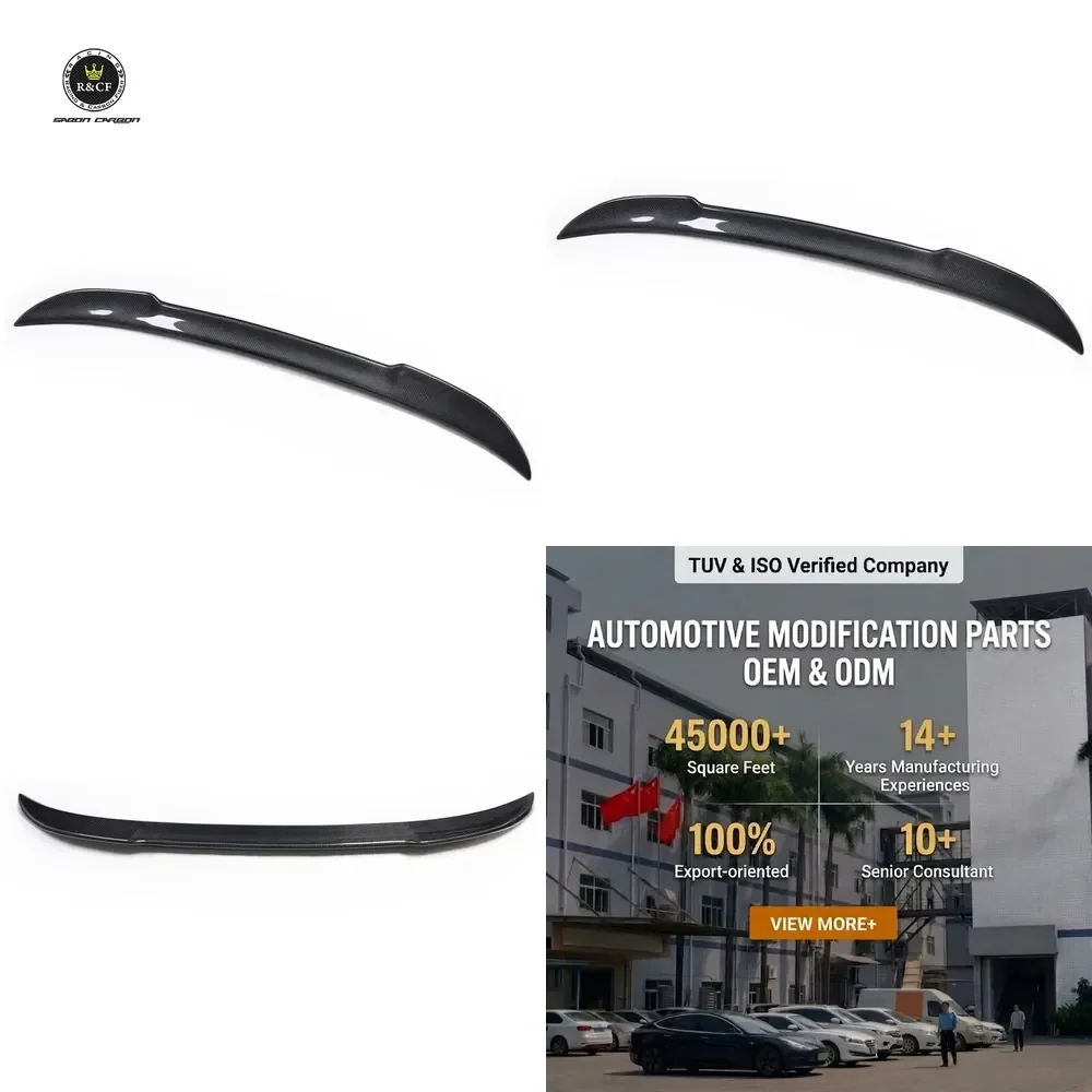 For G30 F90 M5 CS Style Carbon Fiber Rear Trunk Lid Spoiler