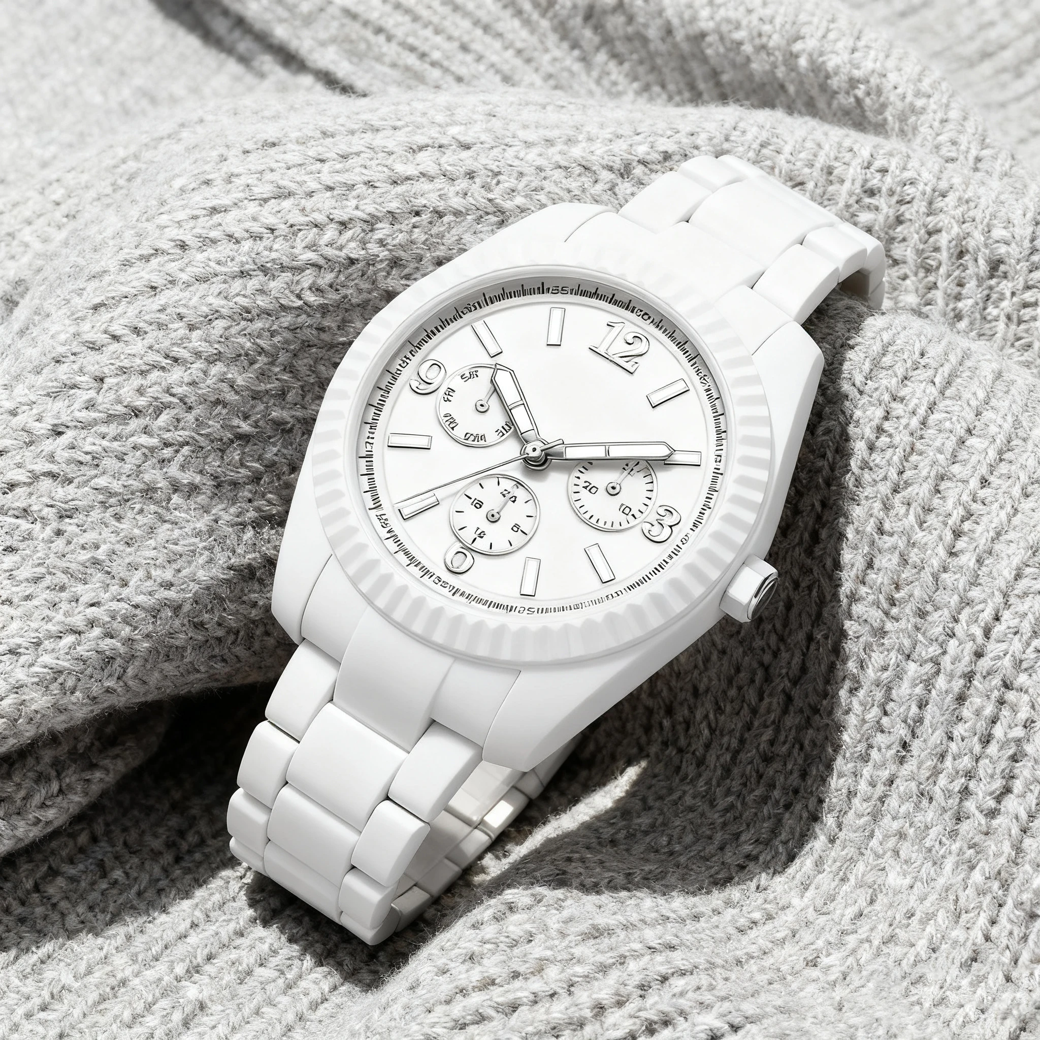 

Мужские высококачественные деловые кварцевые часы с уникальным дизайном циферблата с тремя подсветками, белые часы, мужские спортивные водонепроницаемые пластиковые часы