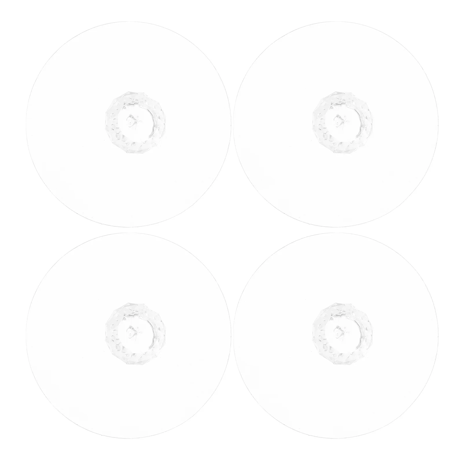 

4Pcs Clear Self Adhesive Cabinet Handles Peel Stick Modern Design for Drawers Wardrobes Glass Windows Furniture