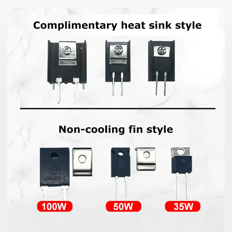 RTP20W35W50W100W resistencia RTP de película gruesa 0,1Ω 1Ω 250R 50KΩ 10kΩ 1% muestreo de precisión de alta potencia resi planos de alta frecuencia