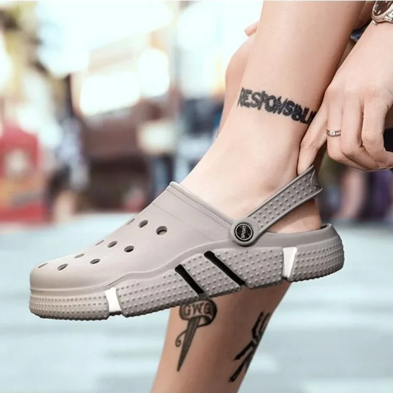 

Мюли, пляжные полусабо, тапочки для мужчин, сандалии, мужские мягкие элегантные туфли из ЭВА Y2k, стиль 2025 года, Mascullino, удобные для взрослых