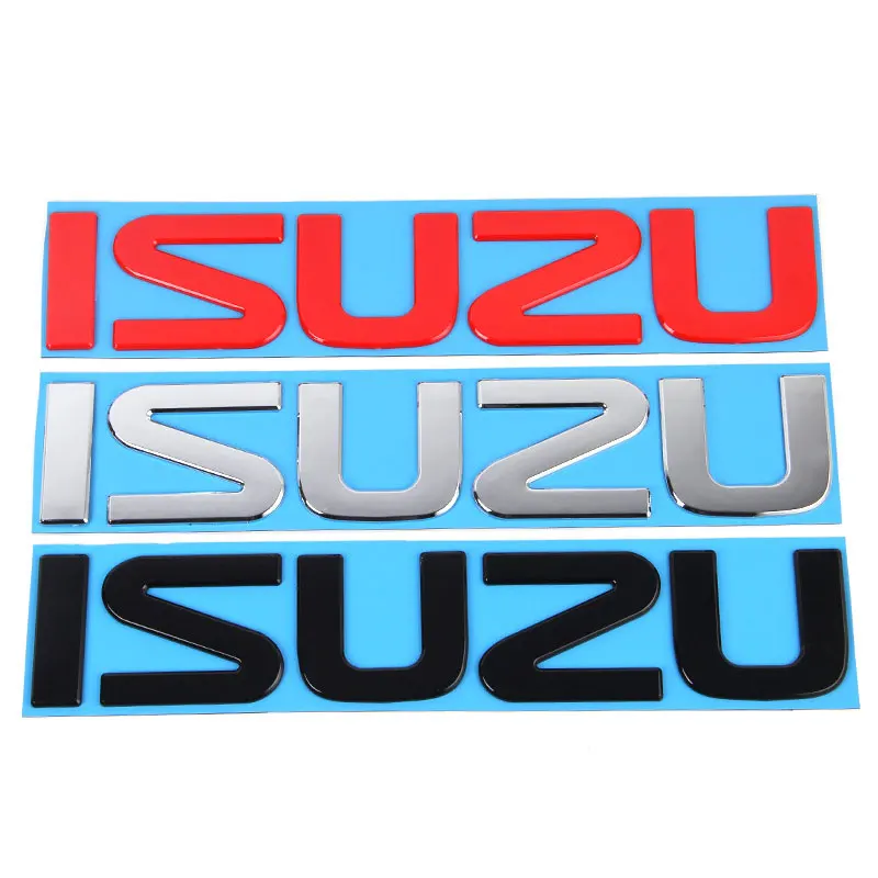 ISUZU front head label big emblem Car stickers for ISUZU D-MAX  I II WFR VAN NFR ATV TROOPER grille logo accessories Decorate