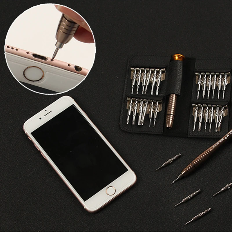 Mini-Präzisions schrauben dreher 25 in 1 Magnets atz elektronischer Torx-Schrauben dreher öffnen Reparatur werkzeug Kit für iPhone Kamera Uhr PC