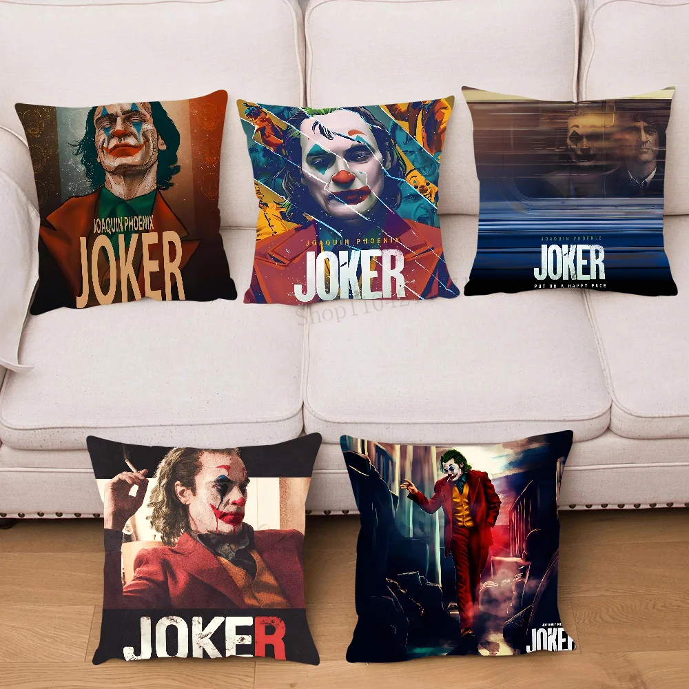 J-Joaquin P-Phoenix J-Joker Pillow Case Square Pillow Bedroom Sofa Leisure Comfort Cushion Car Living Room Home Decoration