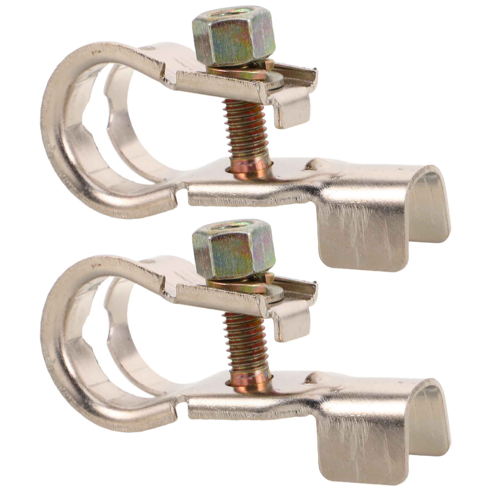 

2pcs Car Terminal Connectors Aluminum Clamps Cable Ends Post Adapter Pile Head Truck Accessories