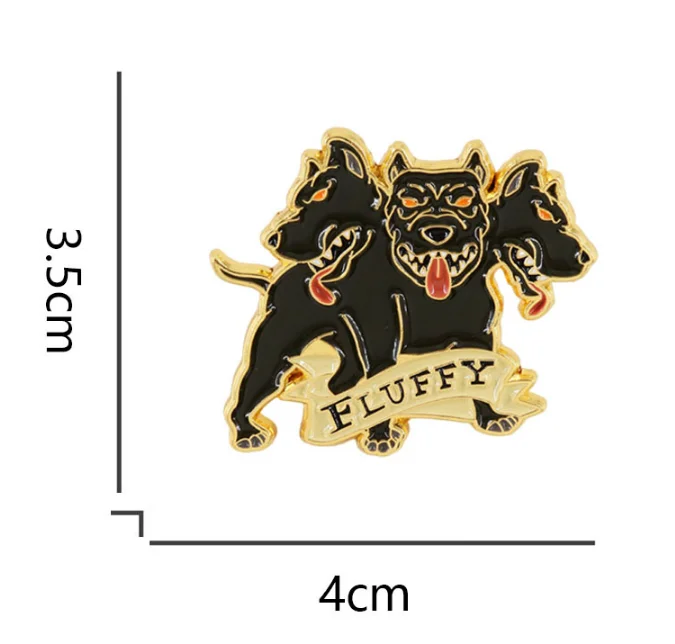 Cthulhu Leuchtturm Oktopus Cosplay Abzeichen Anime Cerberus Pin Gotischer Wolf Schädel Eulen Halloween Pin Jirai Kei Kostüm-Requisiten – Detail 5