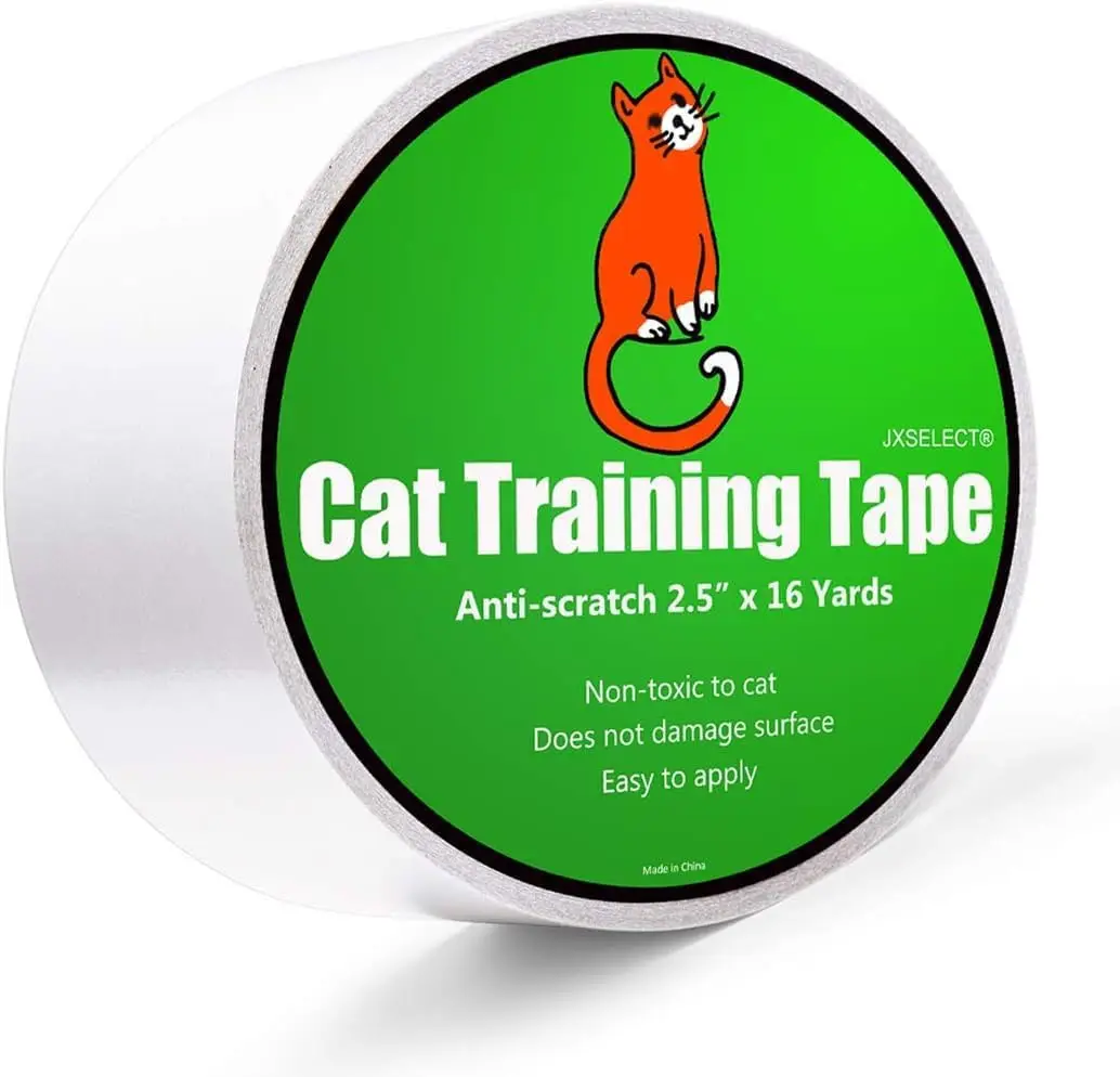 Clear Cat Scratch Tape for Furniture - Protect Couches, Chairs, Doors, 2.5