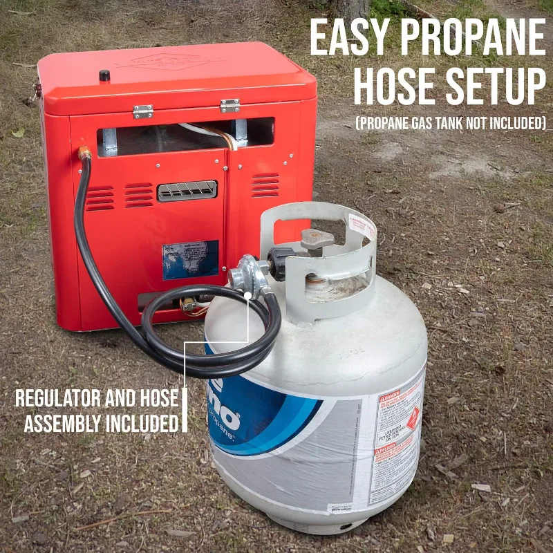 Hike Crew Outdoor Gas Camping Oven w/Carry Bag | CSA Approved Portable Propane-Powered 2-Burner Stove & Oven | Auto Ignition