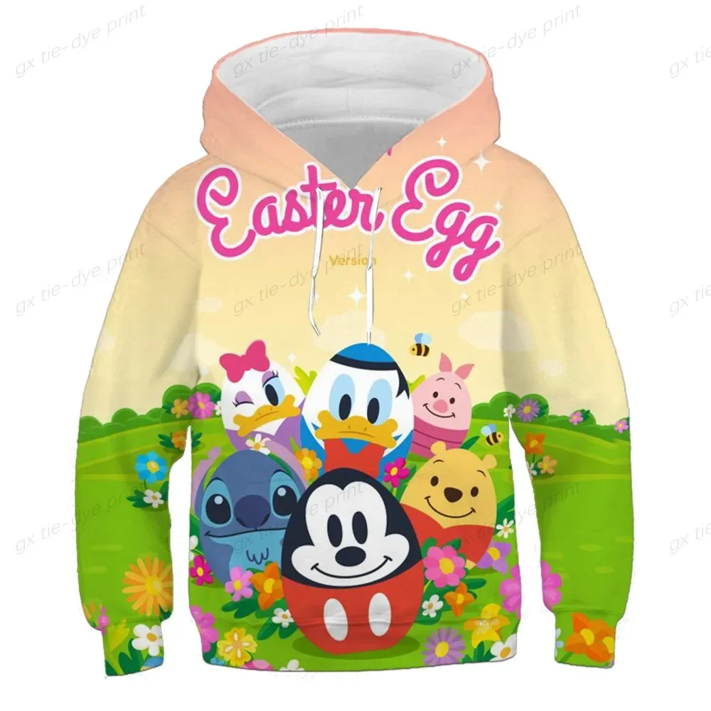 Disney Fantasy Mickey Mouse Disney Graphic Cartoon Clothing Boys And Girls Hoodie 3d Cartoon Animation Printing Fashion