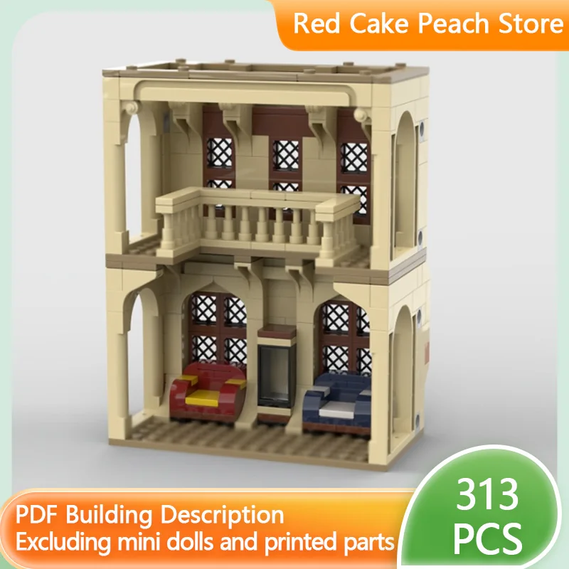 

Magical Movie Model MOC Building Bricks Castle Two Story Hall Modular Technology Children Holiday Gifts Assemble Toys Suit