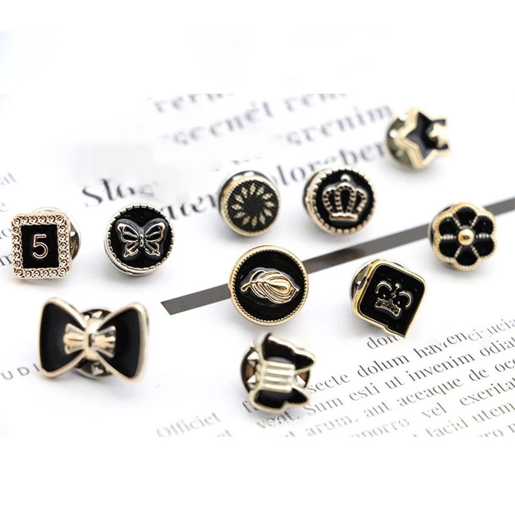 1 Set Shirt Sweater Button Clothes Blouse Metal Buttons Cufflink Sewing