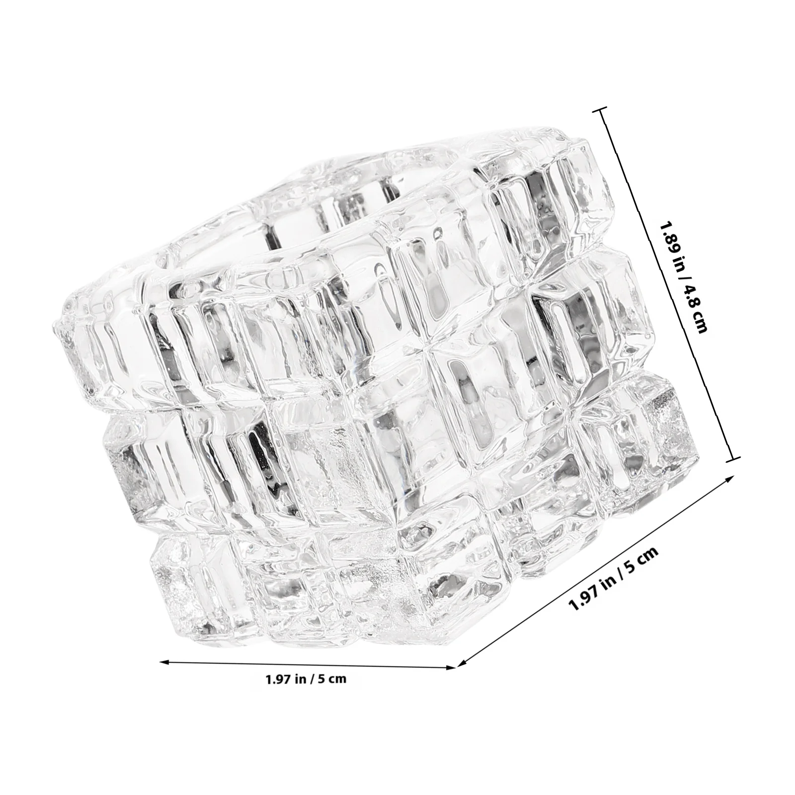 Acrylic Nail Tools Glass Monomer Dish Dappen Bowl for Nails Art Tool Storage Compact Vanity Workspace Organizer