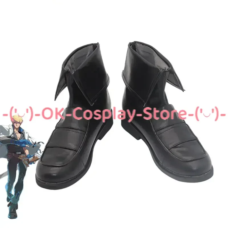 Ky Kiske Cosplay Shoes PU Leather Shoes Halloween Carnival Boots Cosplay Prop Custom Made