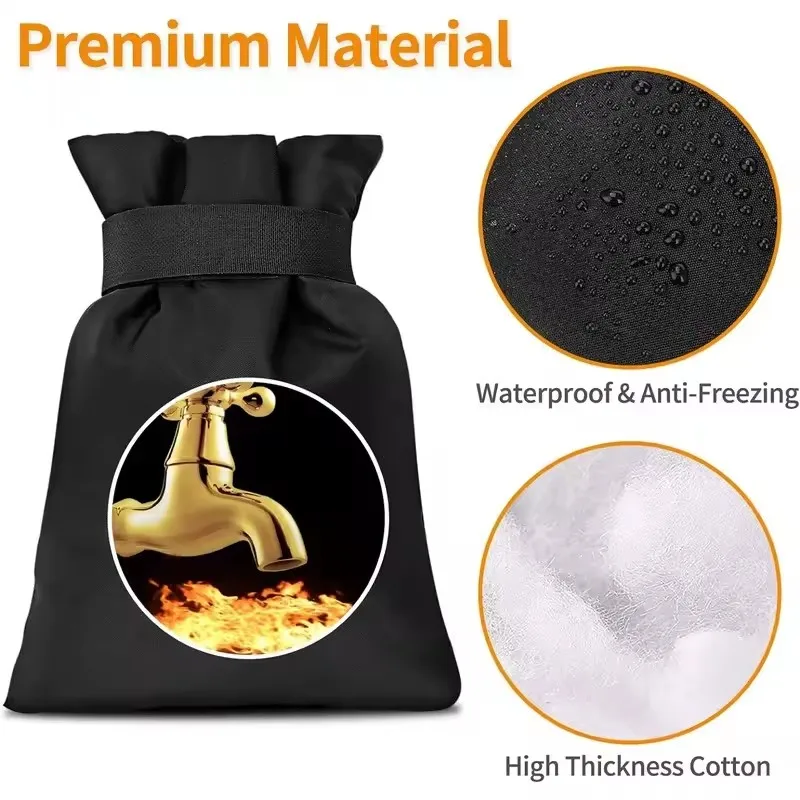 1/2/5/10 قطعة غطاء صنبور في الهواء الطلق الشتاء تجميد حماية الحنفية معزول كم مقاوم للماء مكافحة الكراك الحنفية حقيبة الأنابيب حامي