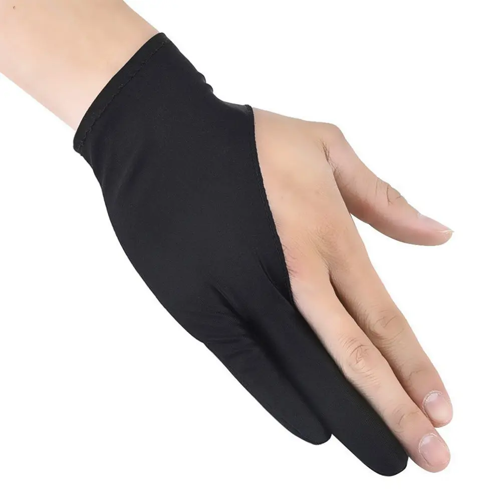 2Pcs Drawing Glove for Tablet Right Hand Left Hand Breathable Super Thin Nylon Artist Glove for Sketching Drawing Light Box