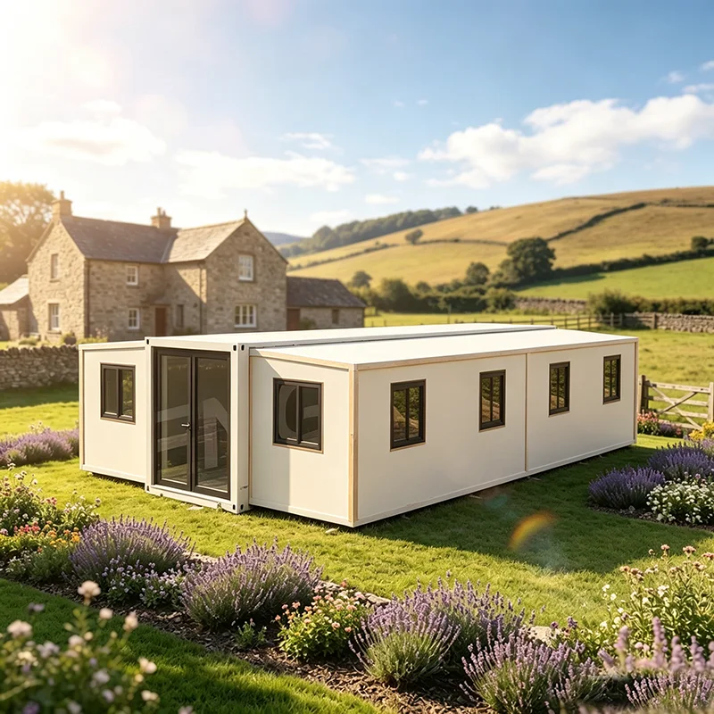 40ft Large Flat Pack Container House Prefab Multi-Family Living Building