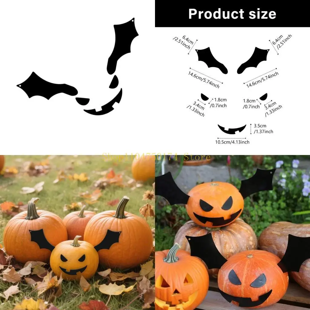 

Вставки для украшения тыквы на Хэллоуин, игровая вечеринка, украшение для лица тыквы, мультяшные украшения, принадлежности для украшения вечеринки, лидер продаж