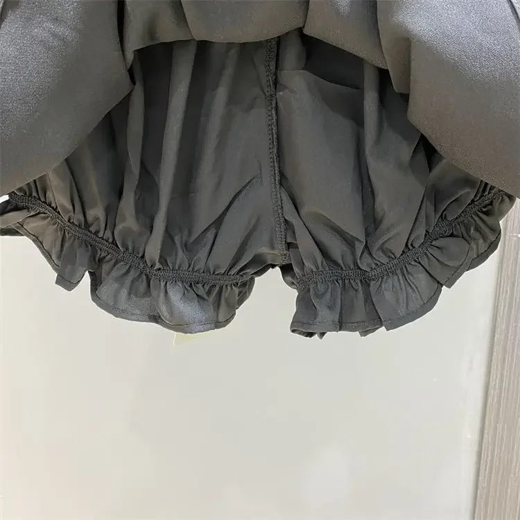 Fungus Drawstring Lace Up A-line Shorts Skirts 2025 High Waist White Skirt For Women Spring Autumn New Faldas De Mujer