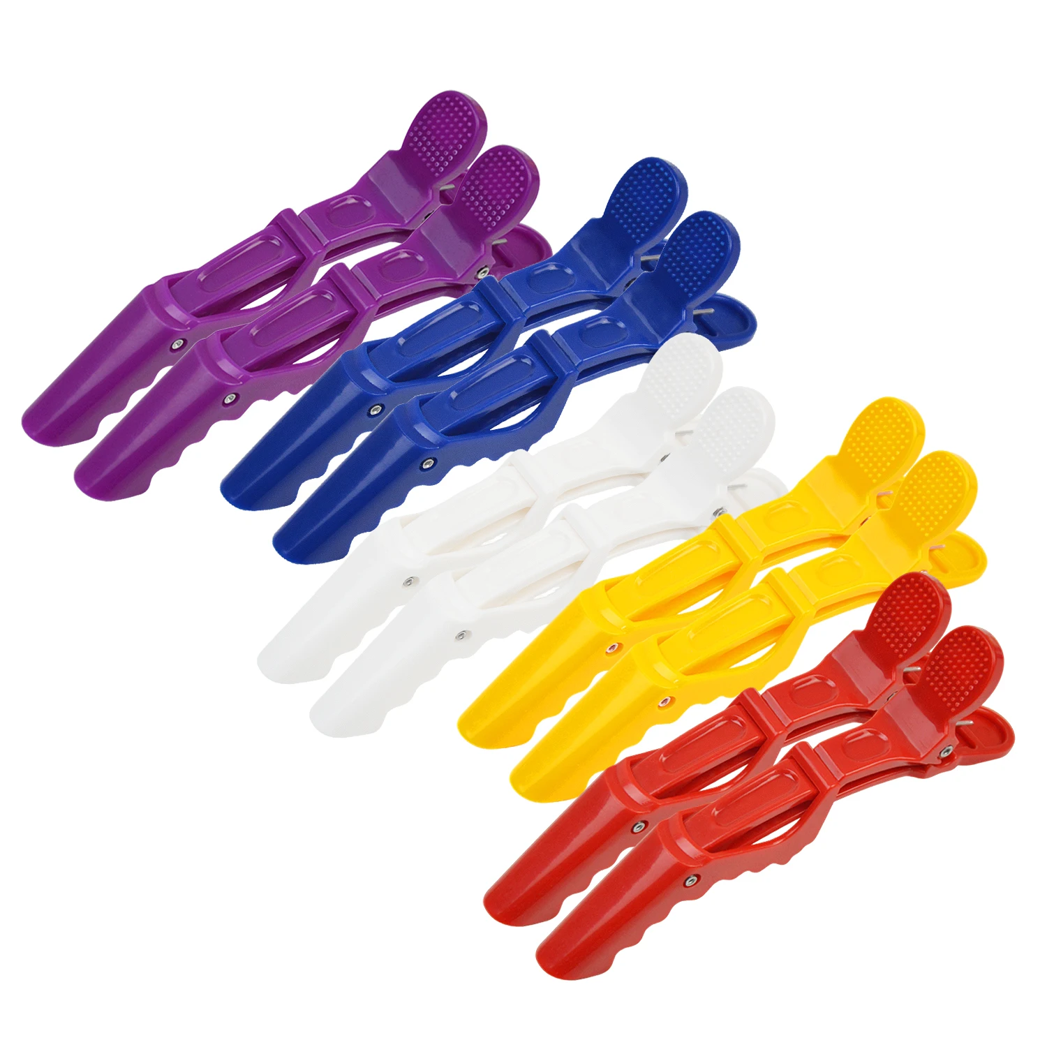 

6Pcs Alligator Hair Clips Nonslip Sectioning Clips Hairpin Professional Hairdressing Clamps for Hair Styling Salon Home Use