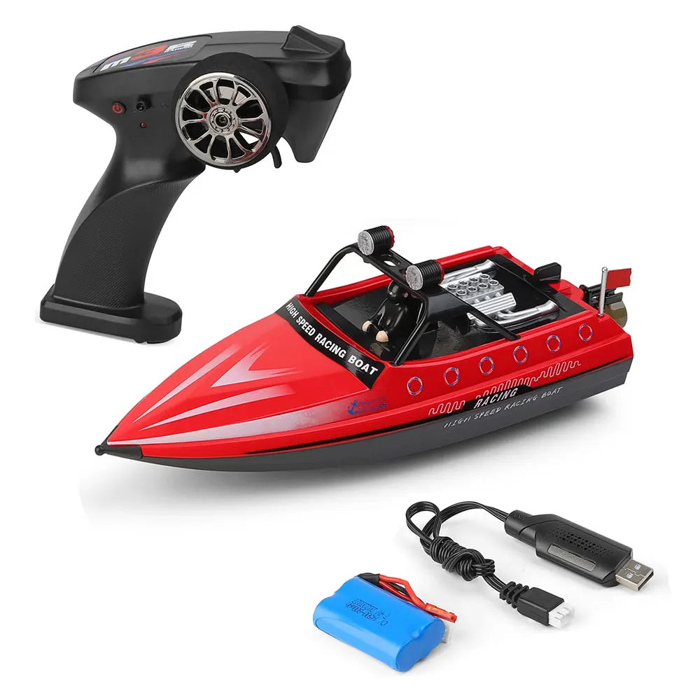 WLtoys WL917 2.4G RC Boat 16km/h High Speed Racing Boat Jet Water Course Remote Control Speedboat Toys for Boys Chindren