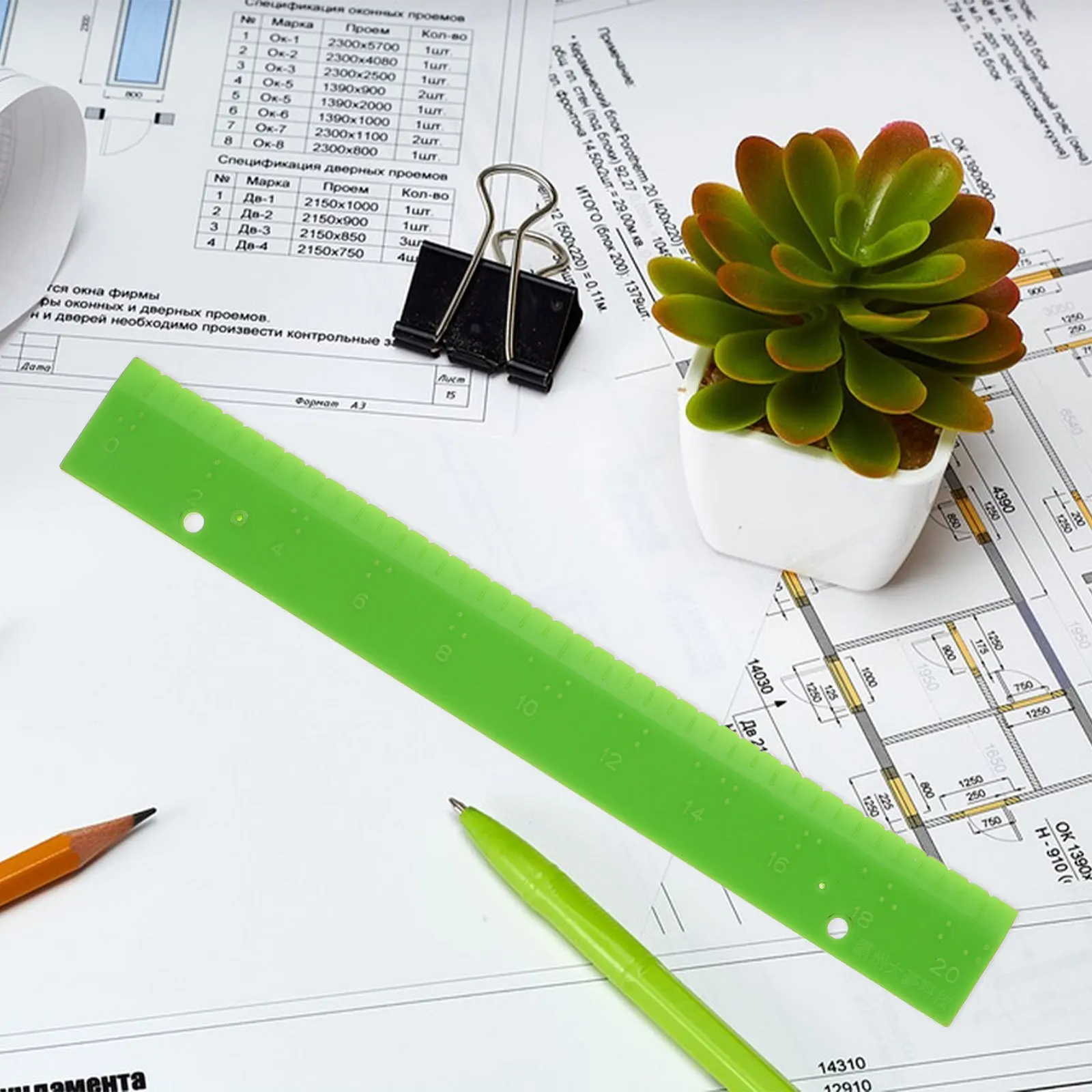 

Braille Ruler Measuring Tool Blind Learning Aid Sturdy Tactile Ruler for Visually Impaired Braille Learning Equipment