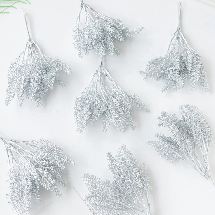 6 Teile/paket Goldene Gefälschte Weizen Ohr Weihnachten Baum Dekorationen Hause Hochzeit Bogen Zubehör Künstliche Pflanzen Fotografie Requisiten