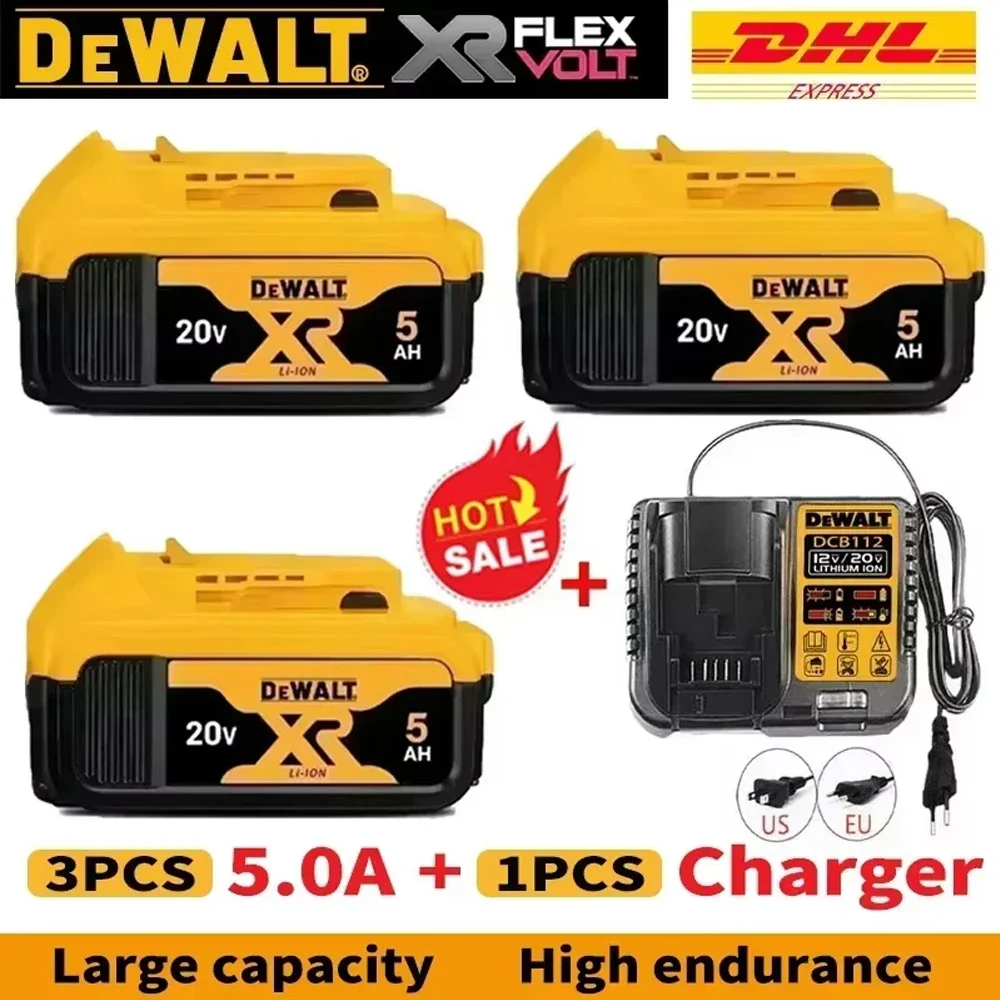 

Новый аккумулятор 20 В 6,0 Ач MAX 18650, замена электроинструмента DeWalt DCG406 DCD887 DCF880 DCF860 DCF922 20 В 18 В с зарядным устройством