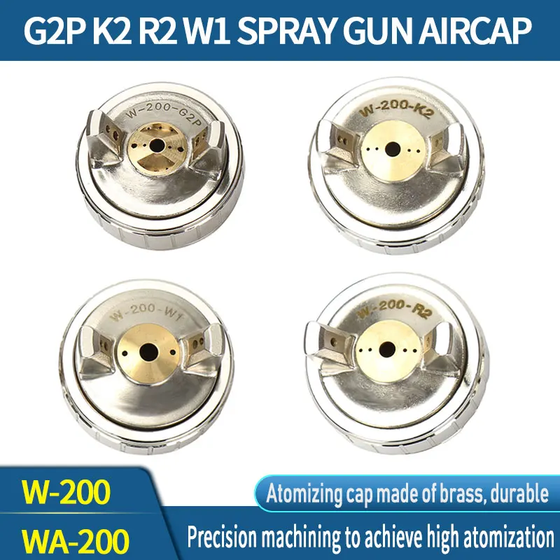 W-200 WA-200 automatyczny pistolet natryskowy nasadka rozpylająca, G2P K1 K2 R1 R2 W1 R1Z W200 WA200 uniwersalna malowane farbą w sprayu nasadka powietrzna, zestaw z pistoletem natryskowa