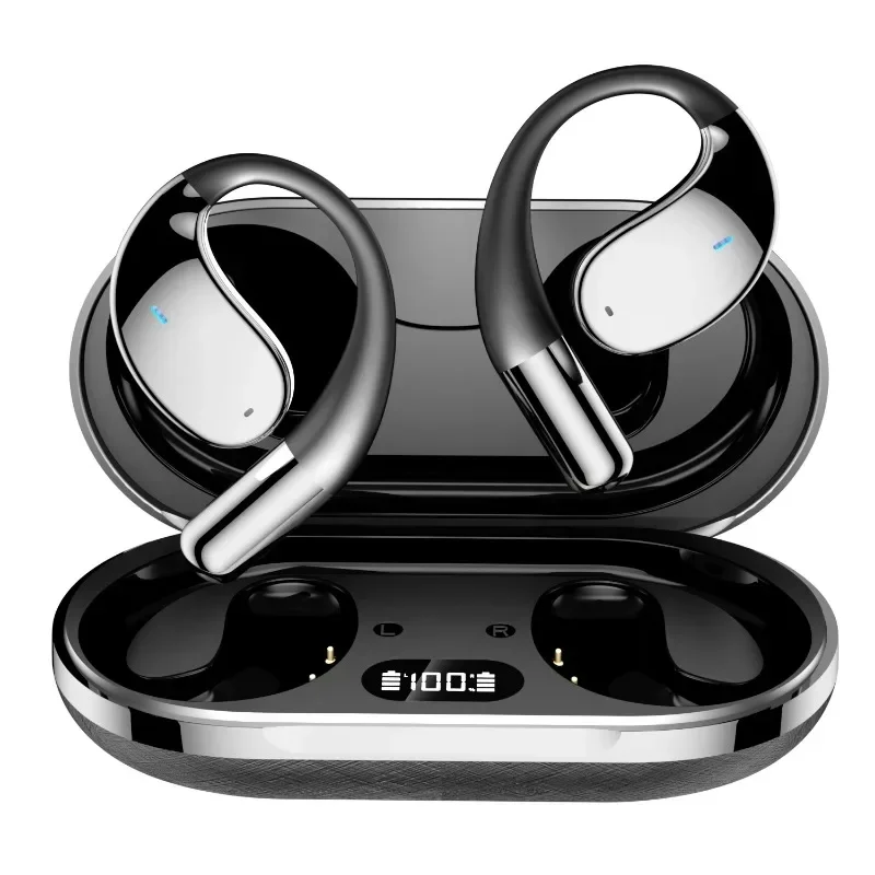 AI Translation YYK-Q39 Open Bluetooth Headset Ear Clip OWS Long Life Wireless Sports Headset Bilateral Stereo NFC Function