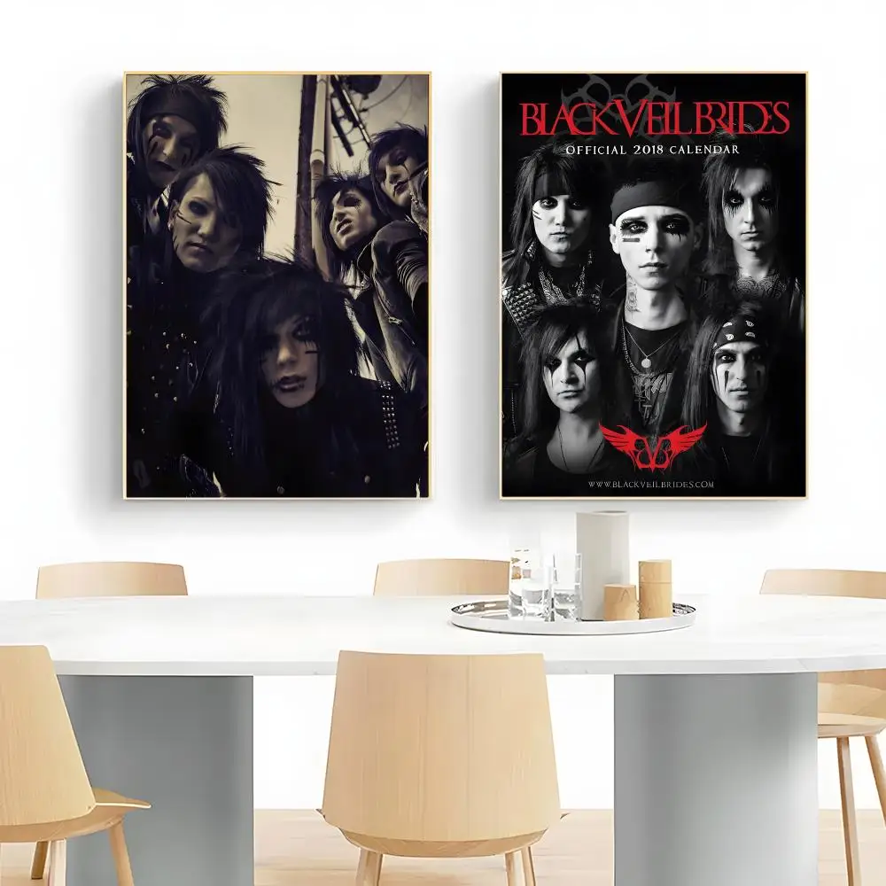 Metal Band B-Black Veil Brides Poster Wall Art Print Decorative Mural Home Decor Gift Unframed