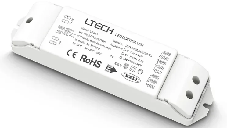 Ltech LT-84A DMX/DALI To 0-10V Dimming Module