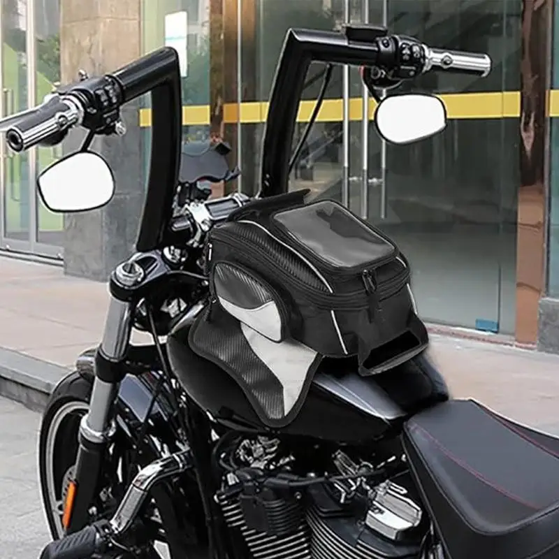 Motorcycle Tank Package Multifunctional Motorcycle Tube Bag Riding Bag Moto Rear Seat Bag Water Resistant  Organizer Pouch