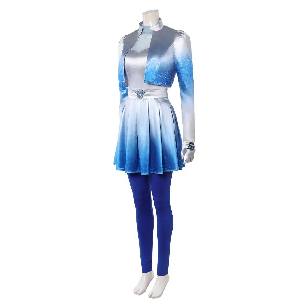Women Chloe Cosplay Costume 2026 Movie Descendants Fancy Roleplay Dress Coat Pants Gloves Belt Set Halloween Carnival Party Suit view 4