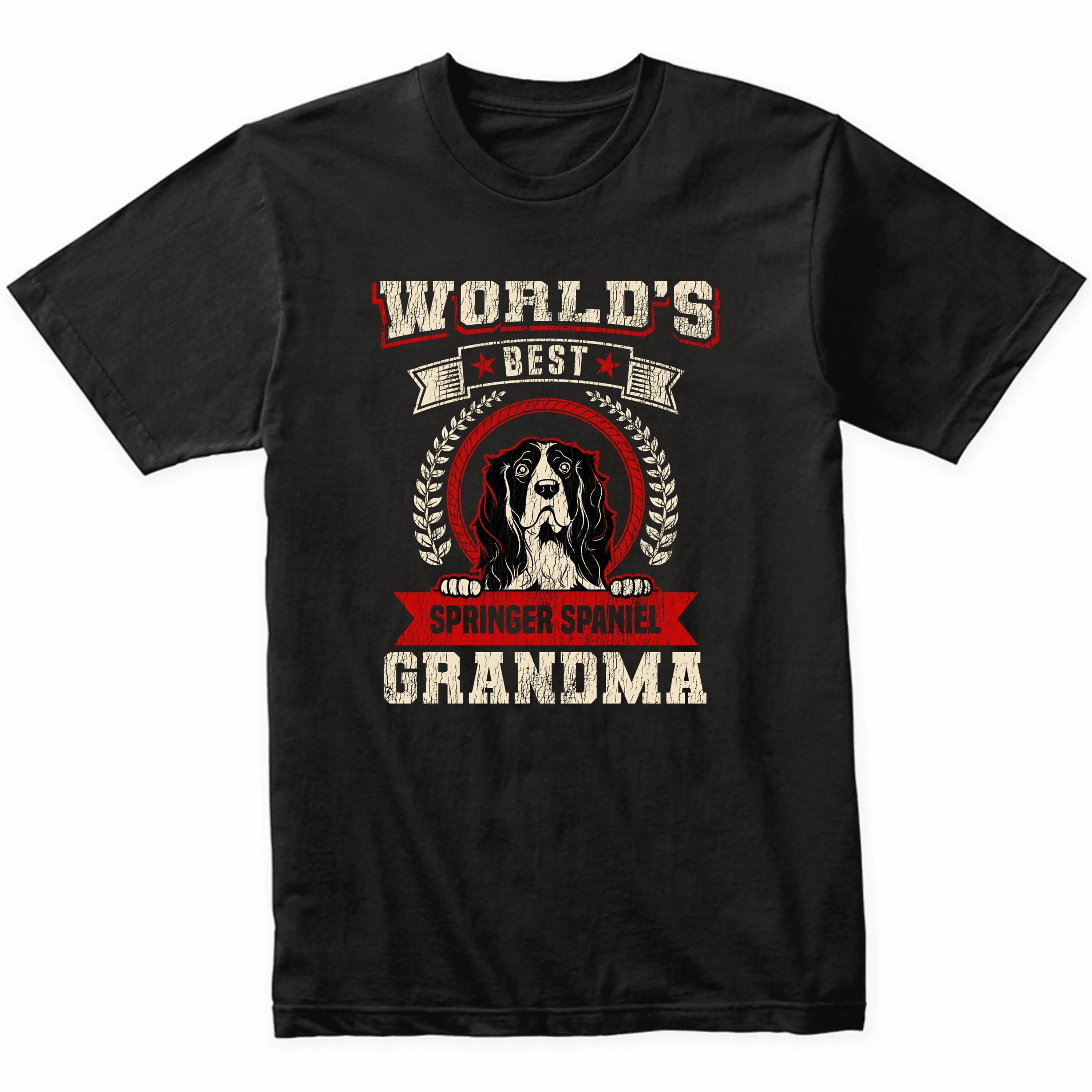 World's Best Springer Spaniel Grandma Dog Breed T Shirt