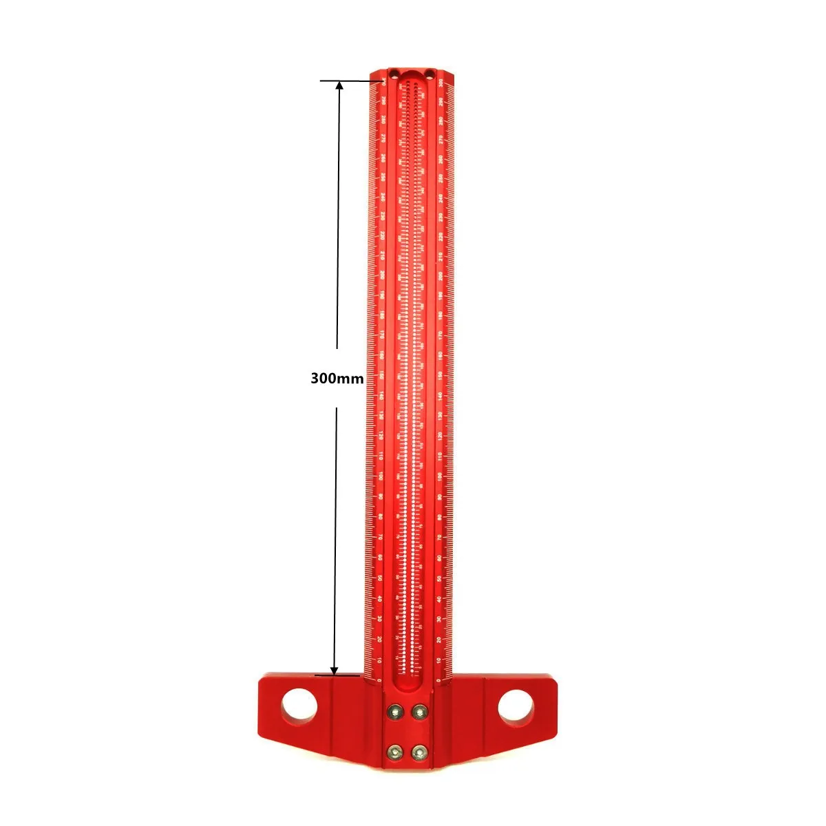 Woodwork T-Ruler Scribe Marking Gauge Scribing Ruler Woodworking Hole Scribing Ruler Marking T-Ruler Measuring Tool
