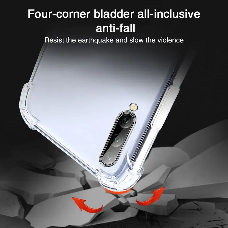 Transparent Shockproof Phone Case For Samsung Galaxy A50 A51 A70 A31 A11 A71 A10 A40 A20 A30 A50S A12 A30S Silicone Back Cover