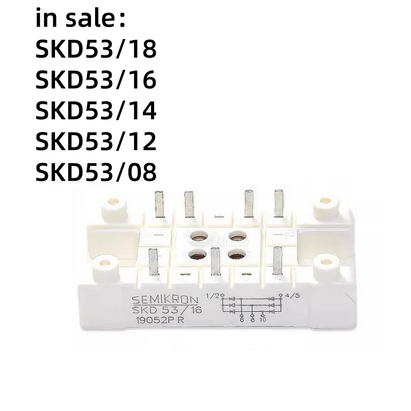 SKD53/18 SKD53/16  SKD53/14  SKD53/12 SKD53/08  Triac, three-phase rectifier bridge, thyristor   module