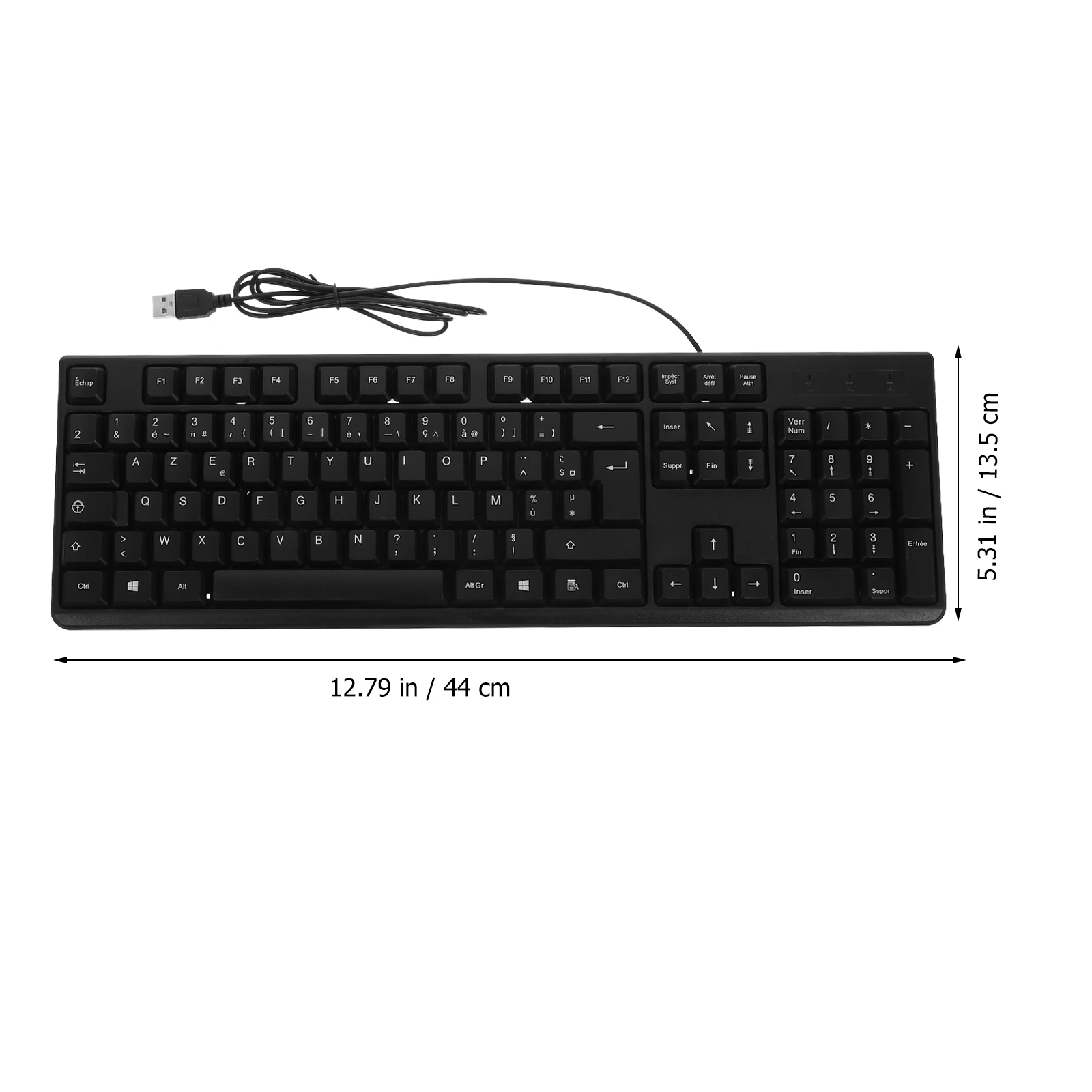 

1 set 1 Set Mouse Combo Usb Wired Full Size Keyboard With Number Pad Comfortable Keyboard Mouse Set For Computer Supplies