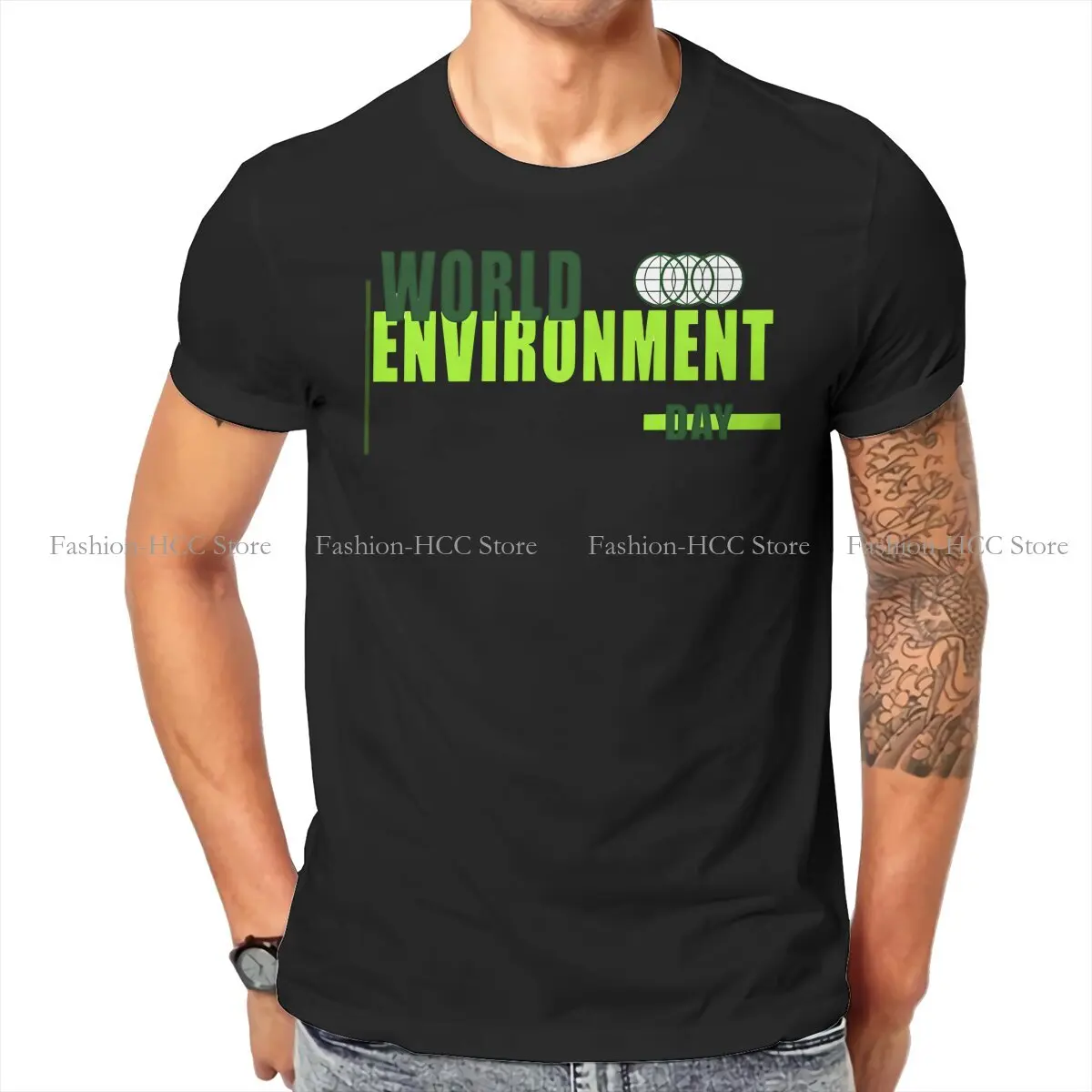 Environmental Protection and Technology TShirt for Men World Environment Day  Embracing A Green Future Humor T Shirt