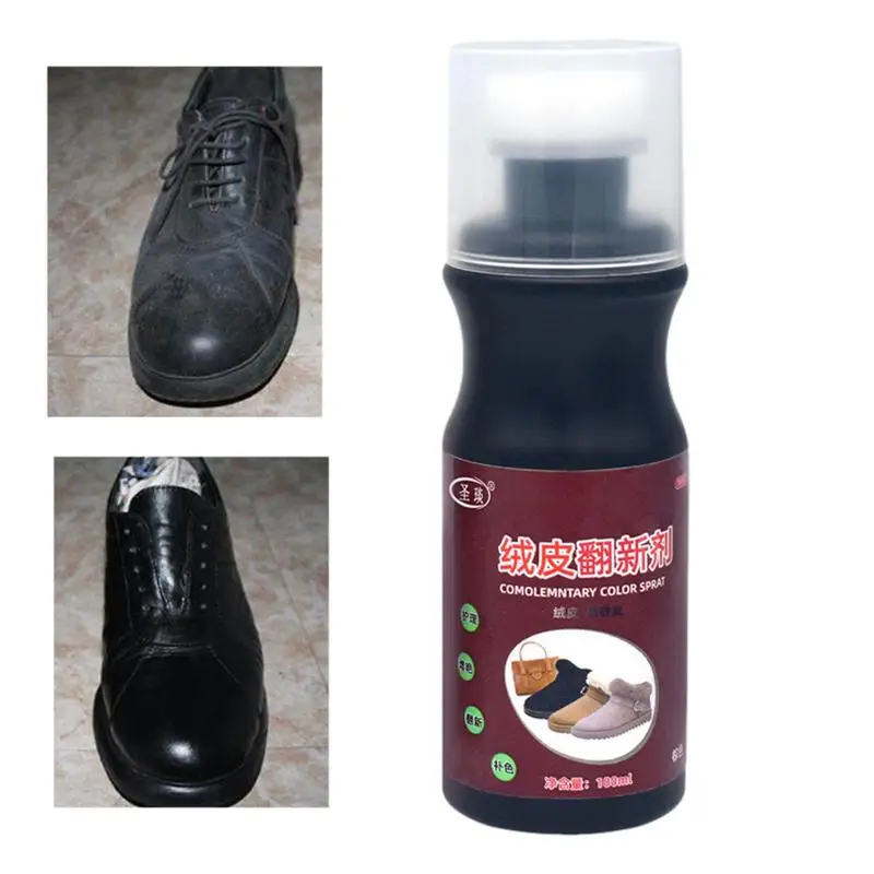 100ml Liquid Shoe Polish Durable Color Restorer For Leather Shoes Shoe Cleaner Whiten Polish Cleaning Tool Leather Care Supplies