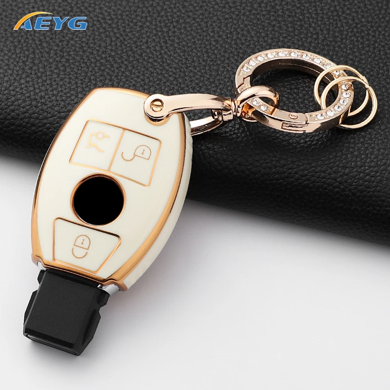 TPU Car Key Case Cover Shell Fob For Mercedes Benz A B C E Class GLS GLA GLK GLC CLS CLA AMG W204 W205 W212 W463 W176