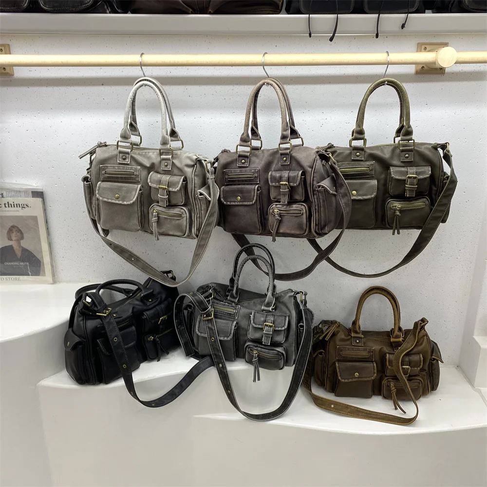 

Крутая женская сумка для отдыха на мотоцикле, Новое поступление, модная многоэтажная сумка для пригородных поездок, модная сумка из искусственной кожи Briti Sle